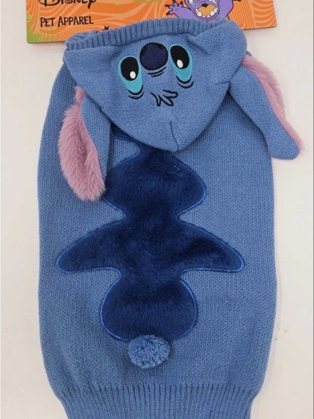 Disney Blue Plush-Eared Pet Hoodie Sweater